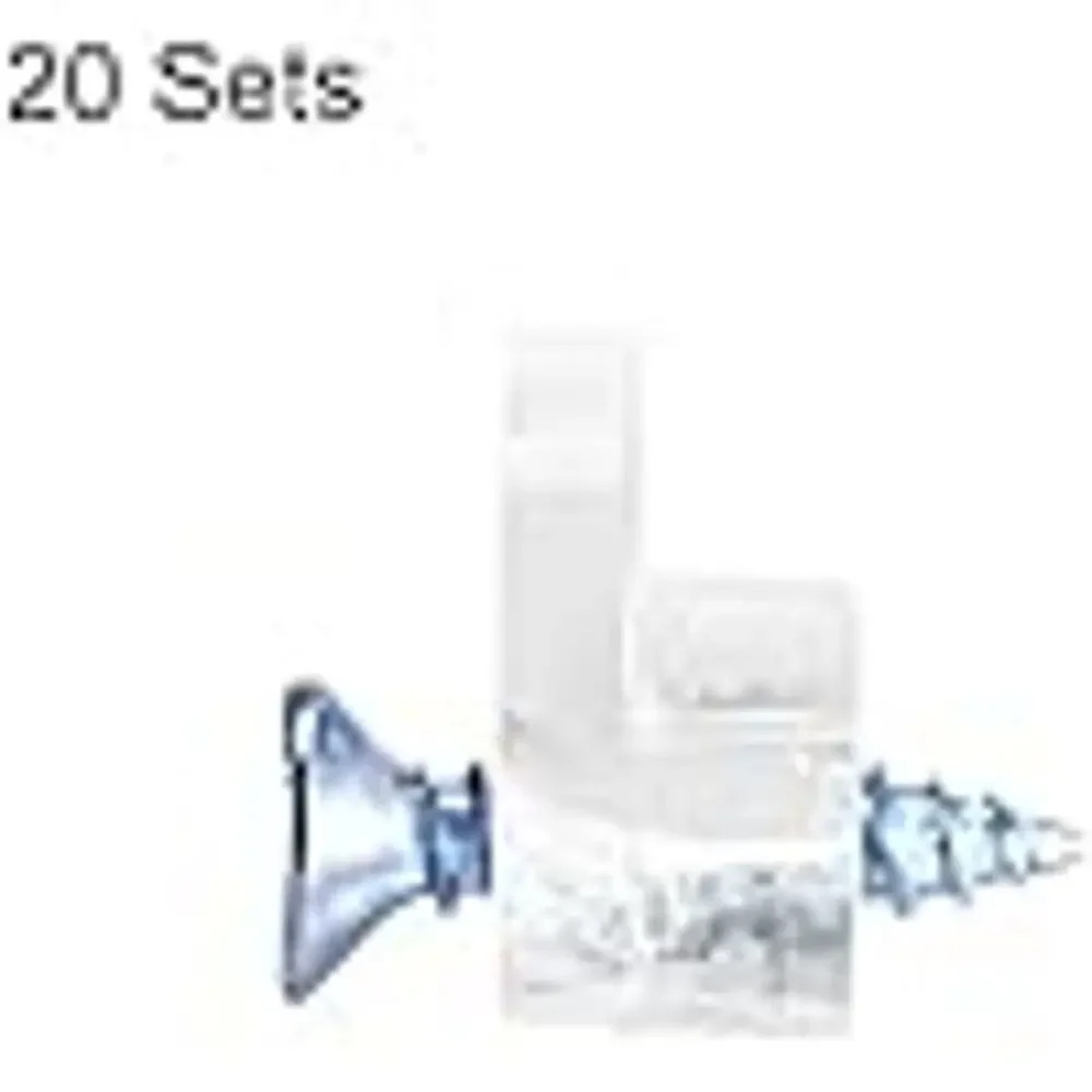 Uxcell Glass Retainer Clips Kit - 20 Sets - 13mm